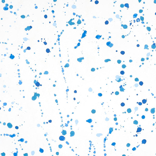 Ink Splash, Blue Wallcoverings | Schumacher