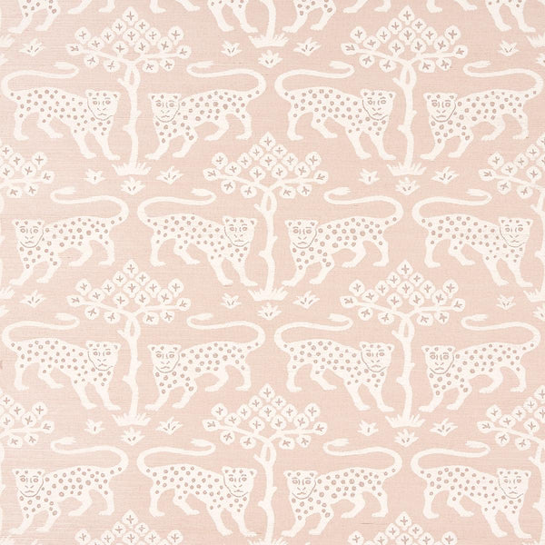Woodland Leopard Sisal, Blush Wallcoverings | Schumacher