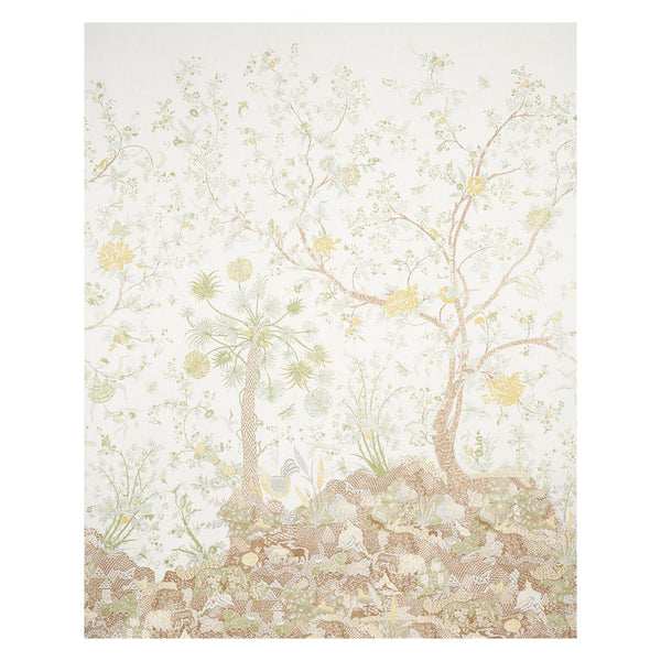 Amaltas Panel Set, Green & Yellow Wallcoverings | Schumacher