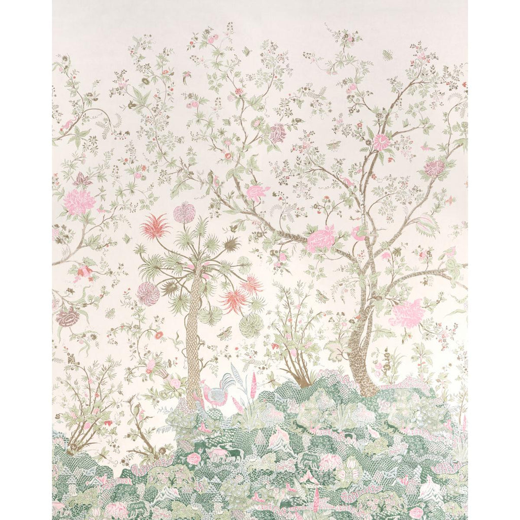 Amaltas Panel Set, Green & Pink