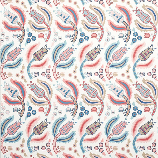 Malabar Vine, Rose & Delft Wallcoverings | Schumacher
