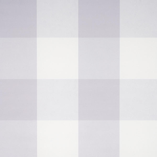 Willa Check Large, Lavender Wallcoverings | Schumacher