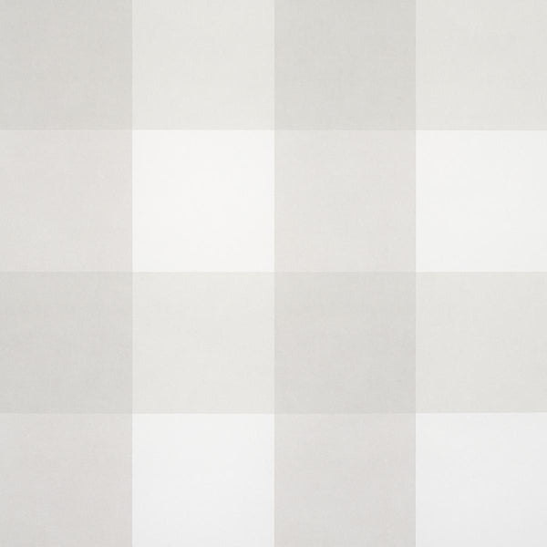 Willa Check Large, Birch Wallcoverings | Schumacher