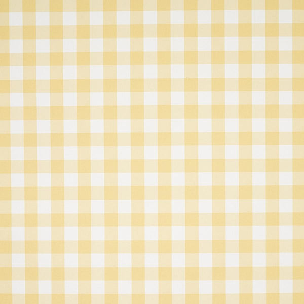Willa Check Small, Yellow Wallcoverings | Schumacher