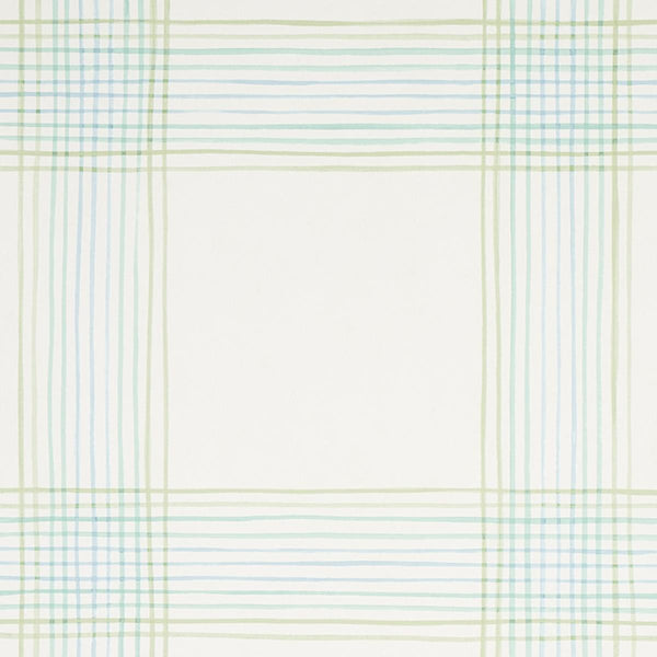 Minerva Plaid, Ivory Wallcoverings | Schumacher