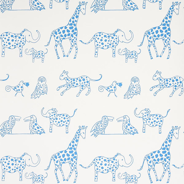 Jungle Jubilee, Ivory Wallcoverings | Schumacher