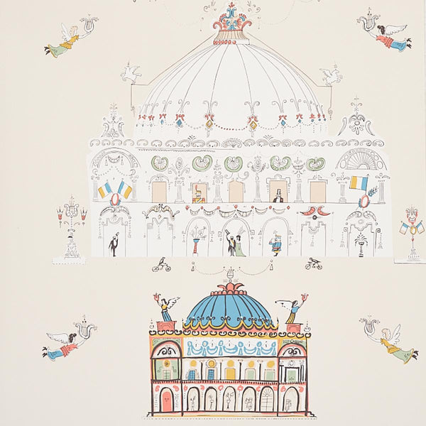 Opera, Ivory Wallcoverings | Schumacher