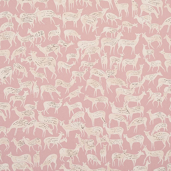 Fauna, Dusty Pink Wallcoverings | Schumacher