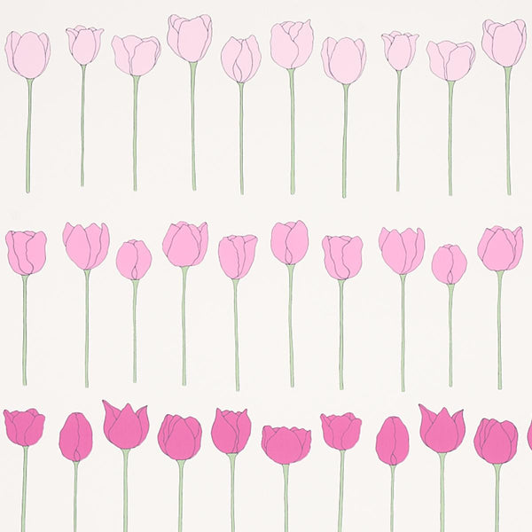 Edie, Pink Ladies Wallcoverings | Schumacher