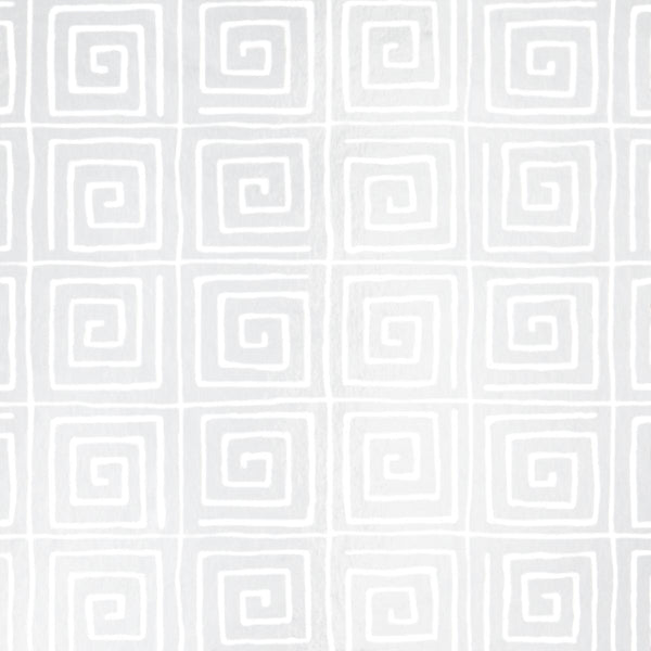 Trousdale Metallic, Platinum Blanc Wallcoverings | Schumacher