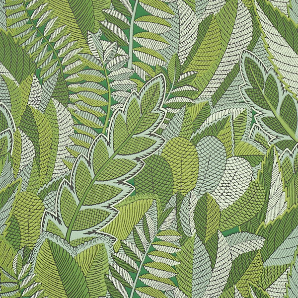 Japura Forest, Green Wallcoverings | Schumacher