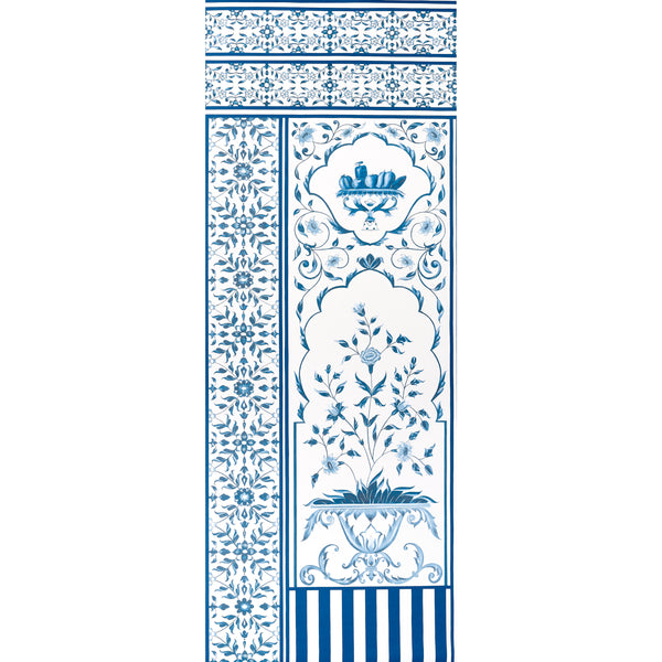 Mughal Garden Panel B Blue — Schumacher