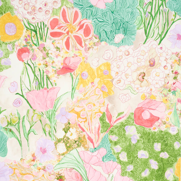 Frank's Garden Pink & Green — Schumacher