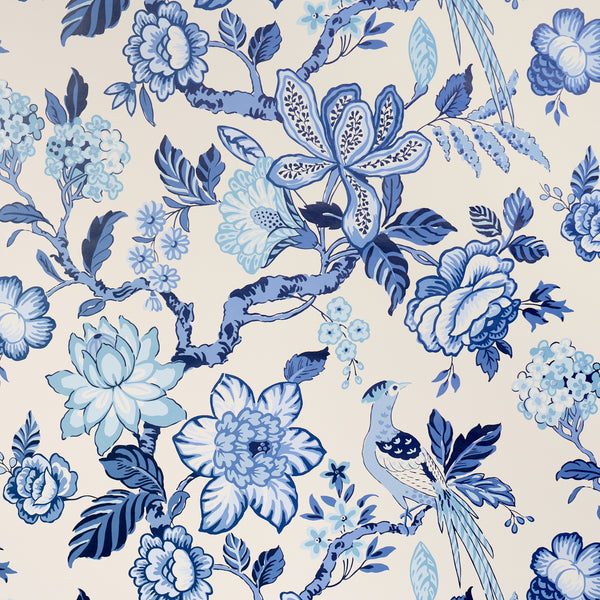 Huntington Gardens Bleu Marine — Schumacher