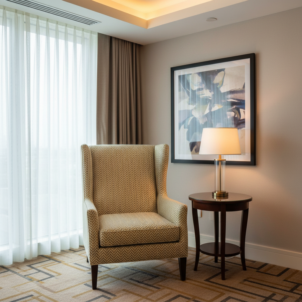 Woven Chevron Pattern Olive Gold Upholstered Chair | Architectural Fabrics