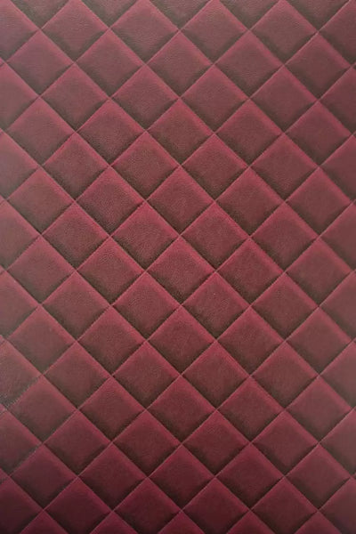 Colleoni Trellis Vinyl Red Wallpaper | Osborne & Little Europe