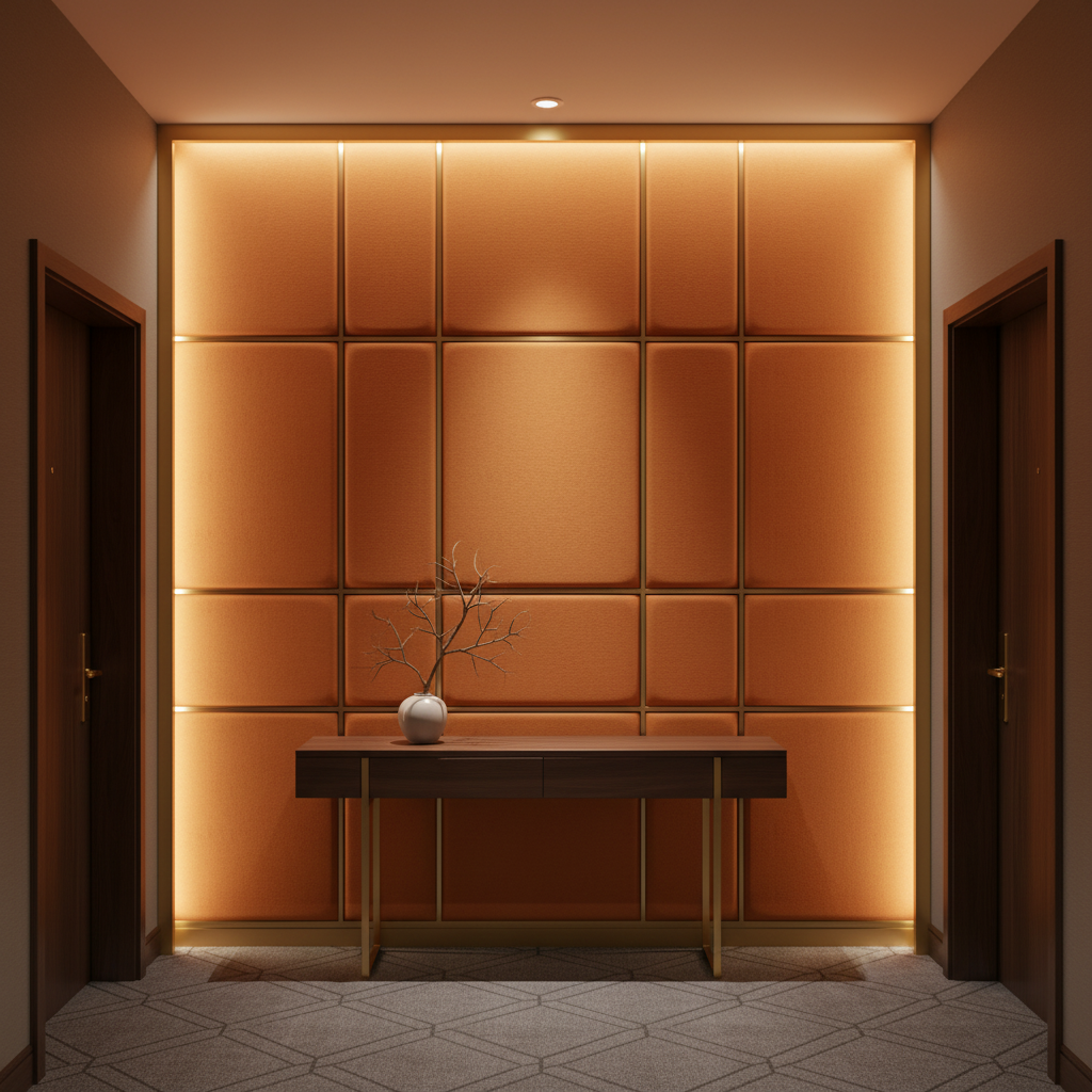 Nassau - Mango Upholstered Wall Panel | Architectural Fabrics