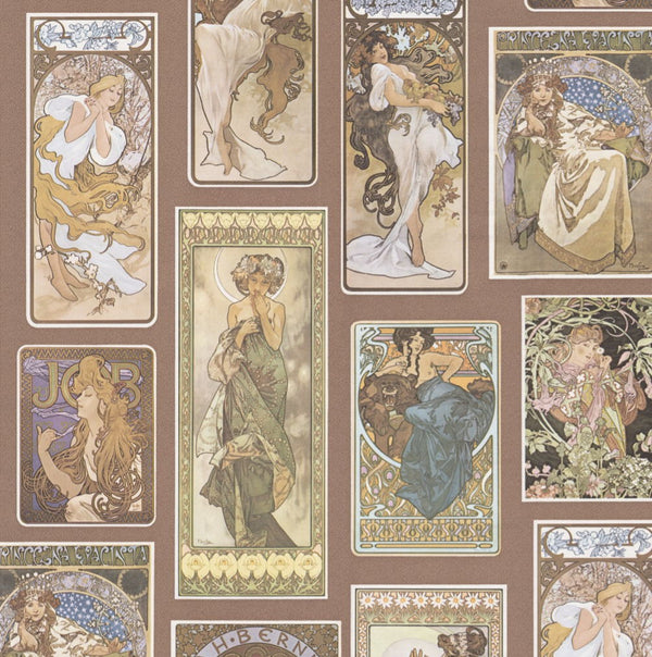 Art Nouveau Women | Architectural Wallcoverings