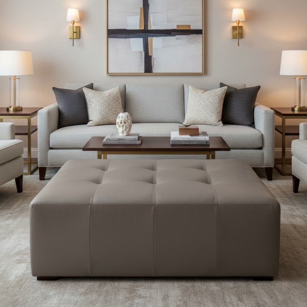 Quintana Bay - Barista Upholstered Ottoman | Architectural Fabrics