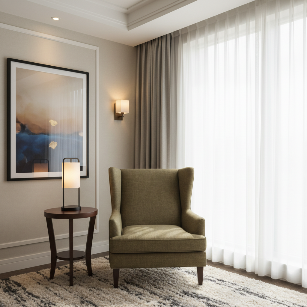 Triangle Reef - Thyme Upholstered Chair | Architectural Fabrics
