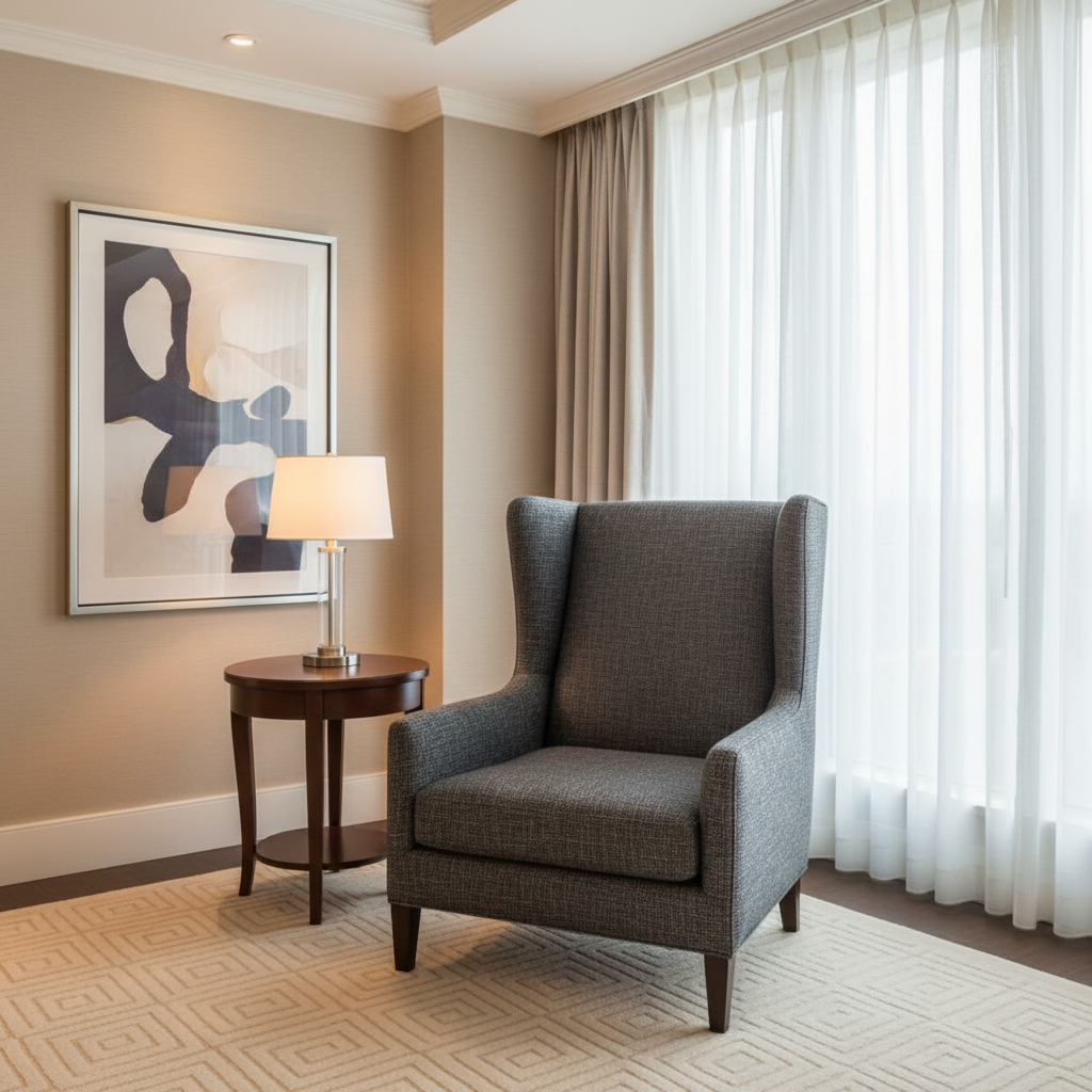 Rattan Bay - Wolf Upholstered Chair | Architectural Fabrics