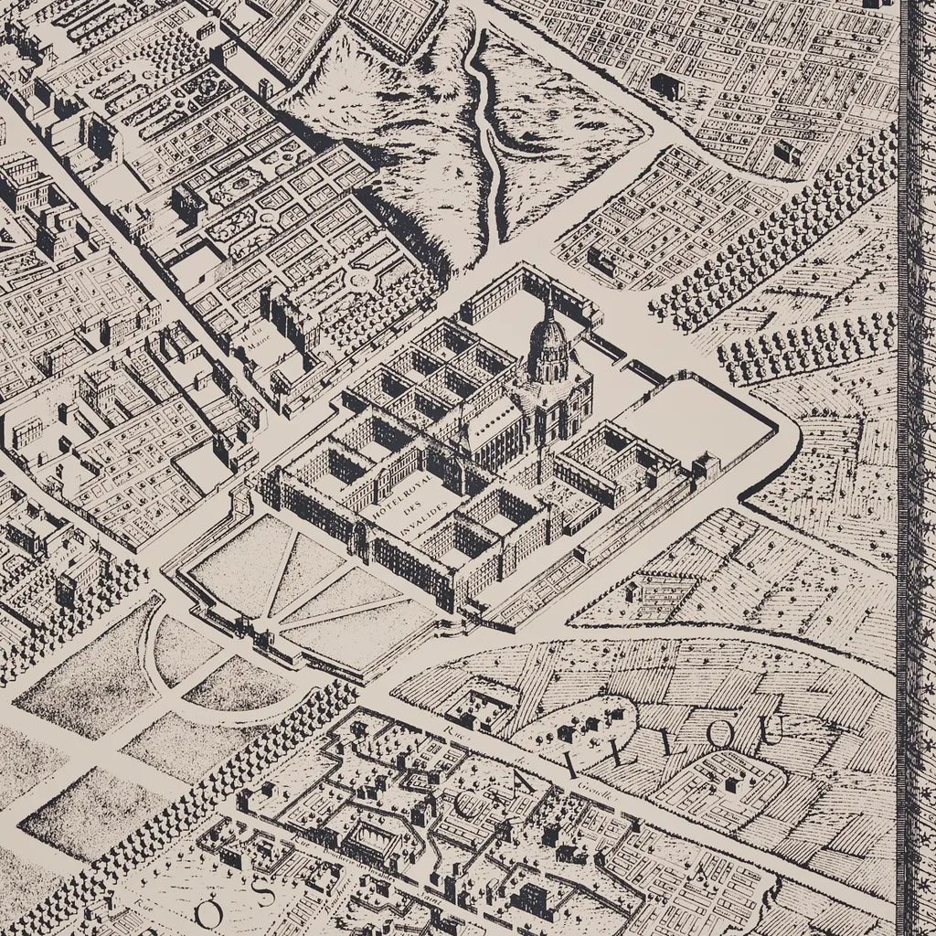 La Cite Panel Set - Ebony On Cream Wallpapers