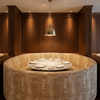 Turf Bay - Ivory Upholstered Banquette | Architectural Fabrics