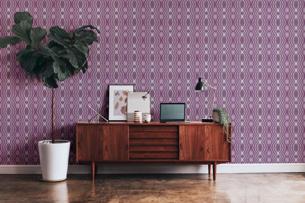 Retro Chic Purple Wallcovering | AS Creation