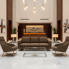Triangle Reef - Mocha Upholstered Sofa | Architectural Fabrics