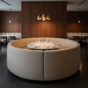 Treasure Beach - Sahara Upholstered Banquette | Architectural Fabrics