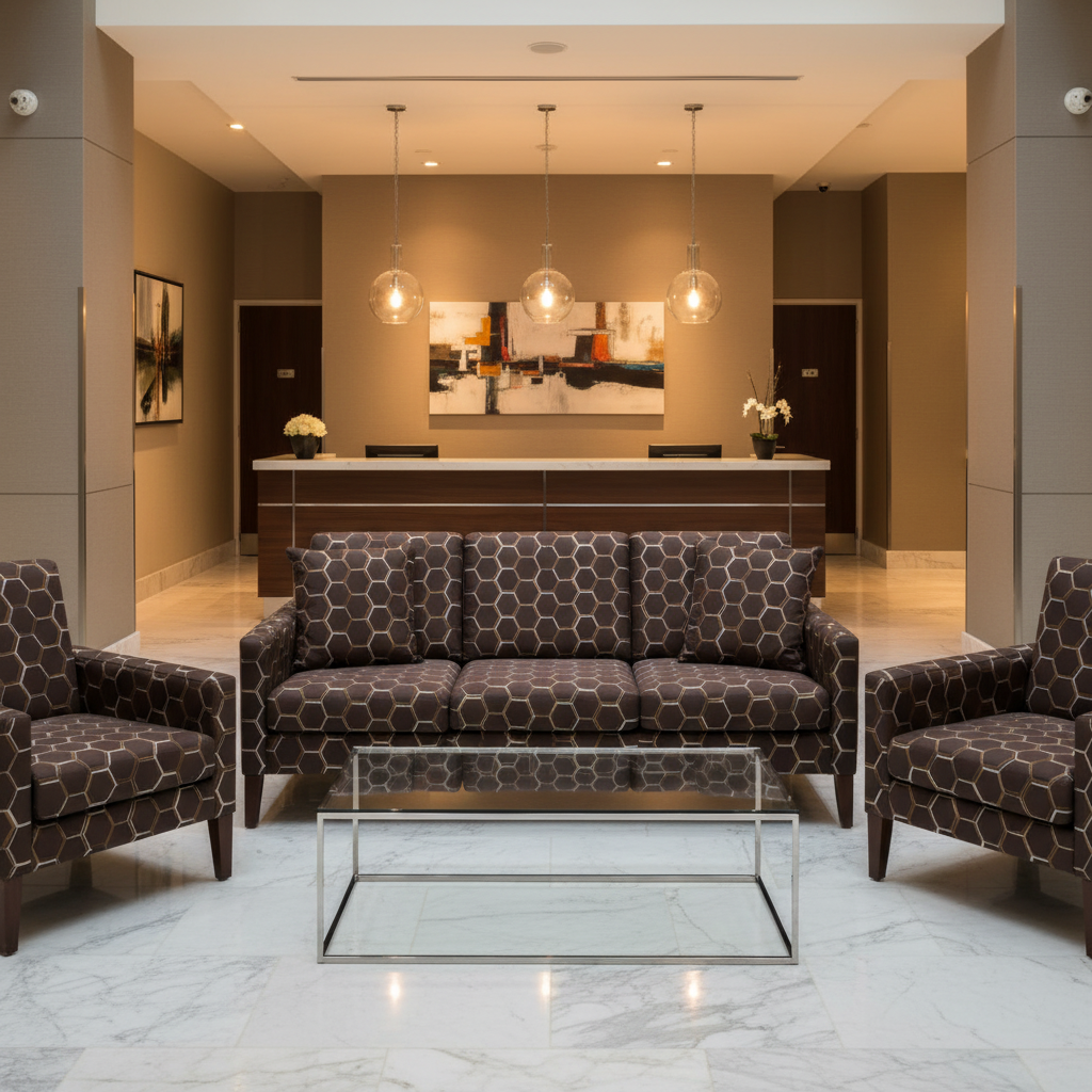 Pelican Cay - Chocolate Upholstered Sofa | Architectural Fabrics