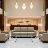 Steeple Reef - Sand Upholstered Sofa | Architectural Fabrics