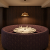 Axis - Axis Etched Polyurethane Upholstered Banquette | Architectural Fabrics