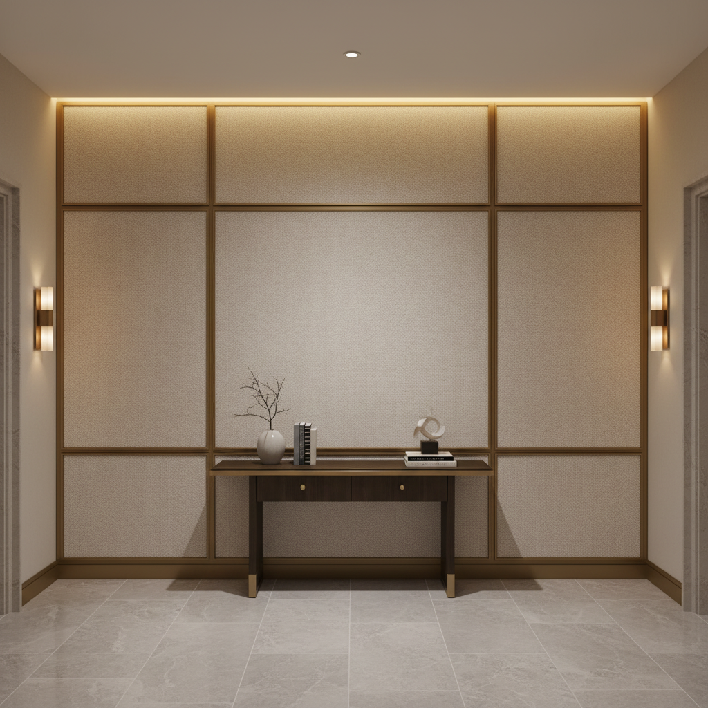 Salt Island - Oyster Upholstered Wall Panel | Architectural Fabrics