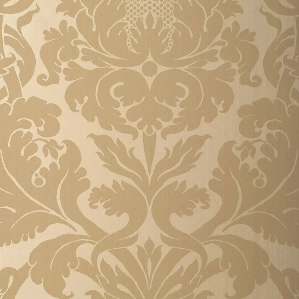 Fiorella Damask - Oatmeal Wallpapers