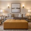 Big Bird - Big Bird Performance Vinyl Upholstered Ottoman | Architectural Fabrics