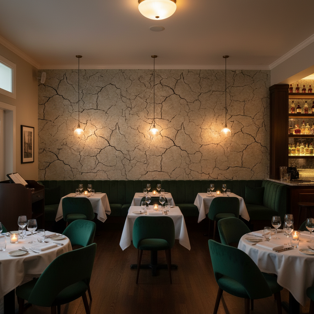 Montpelier | Hollywood Wallcoverings - Restaurant Dining commercial room setting