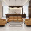 Linen Weave Texture Golden Tan Upholstered Sofa | Architectural Fabrics