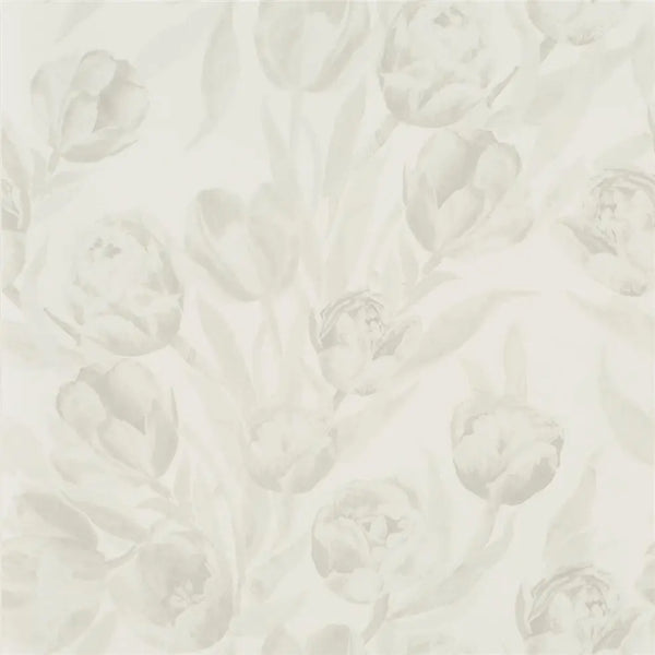 Fontainebleau Tulip Floral Slate Wallpaper | Designers Guild Europe