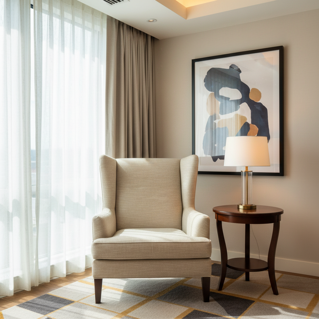 Tradewind Trace - Vanilla Upholstered Chair | Architectural Fabrics