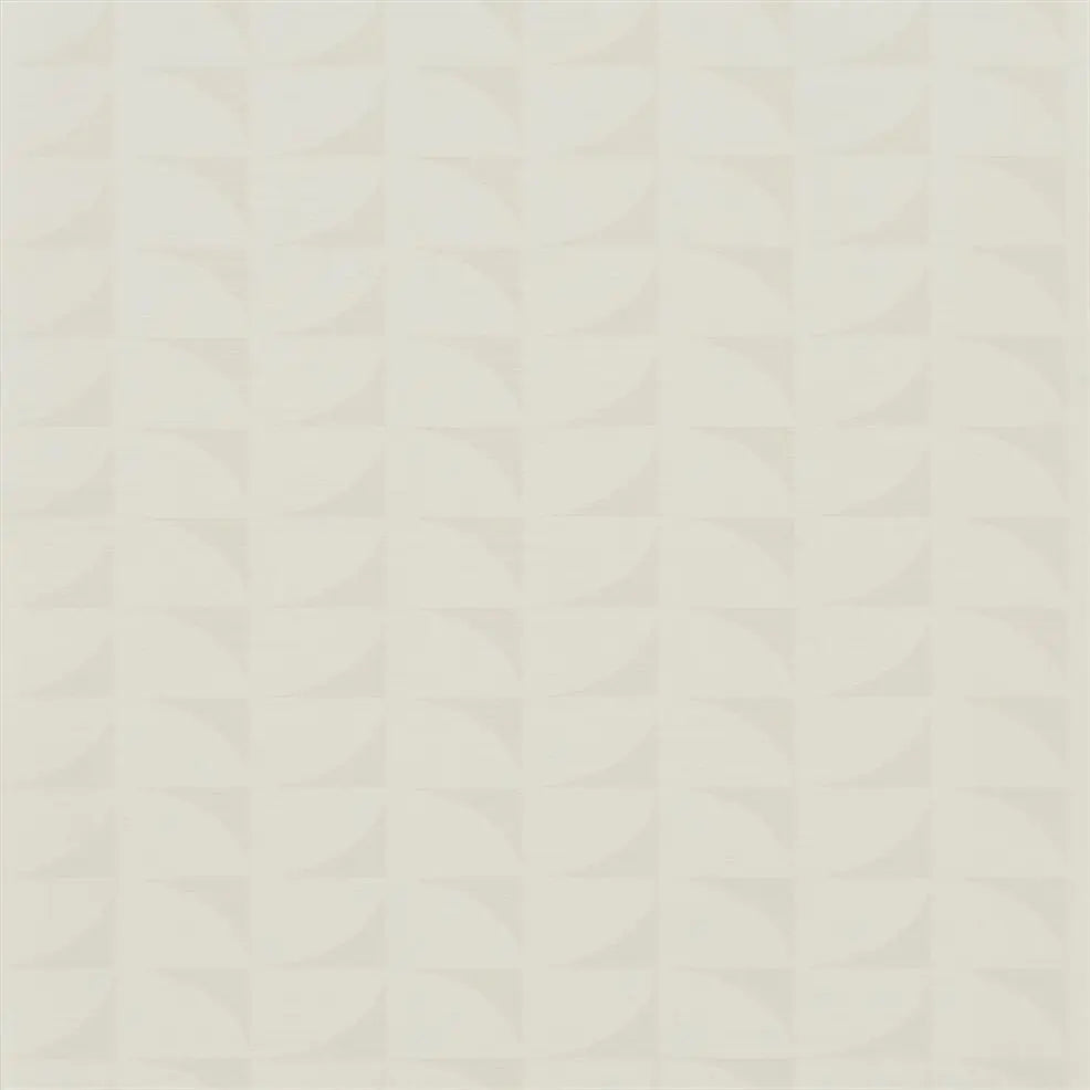 Laroche Small Scale Geometric Pearl Wallpaper | Designers Guild Europe
