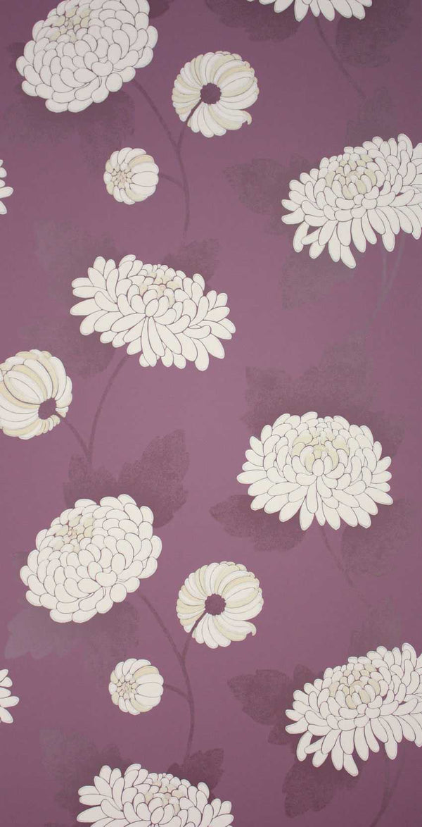 Wilde Chrysanthemum, Colorway 03 Wallcoverings | Osborne & Little