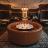 BANDOLIER - BANDOLIER Faux Leather Upholstered Banquette | Architectural Fabrics