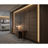 Algiers - Cocoa Bean Performance Vinyl Upholstered Wall Panel | Architectural Fabrics