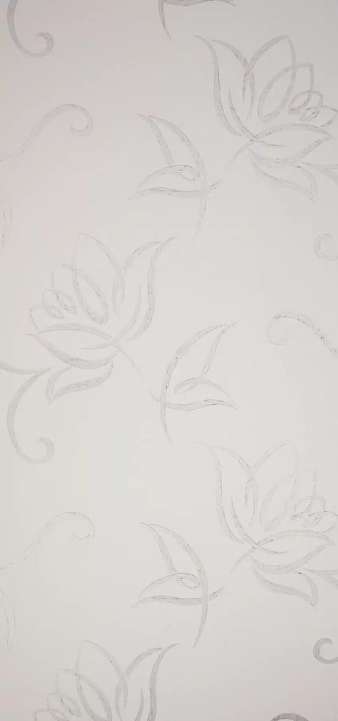 Langtry Silver Wallpaper | Osborne & Little Europe