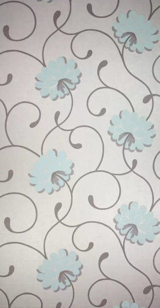 Salomé Blue Wallpaper | Osborne & Little Europe