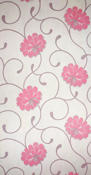 Salomé Pink Wallpaper | Osborne & Little Europe