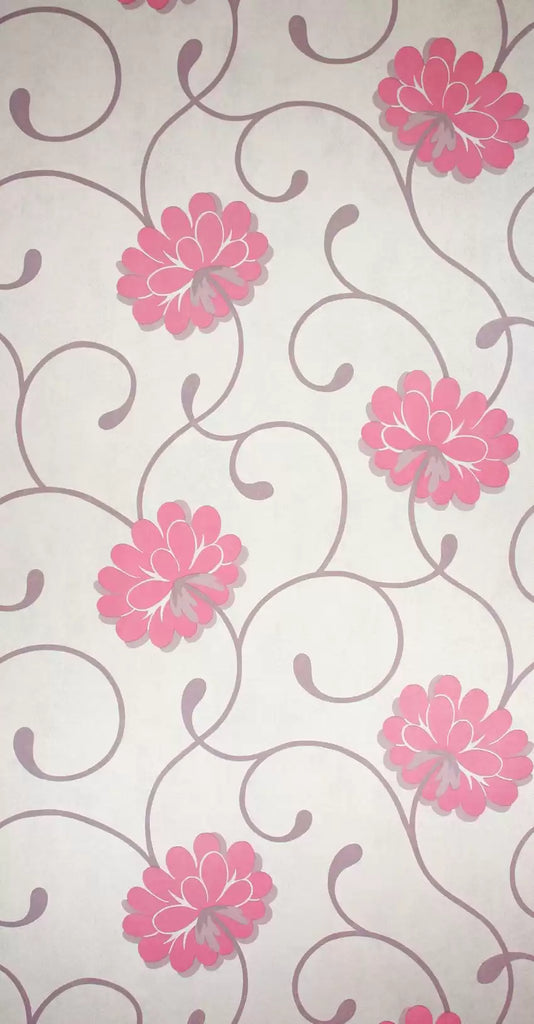 Salomé Pink Wallpaper | Osborne & Little Europe