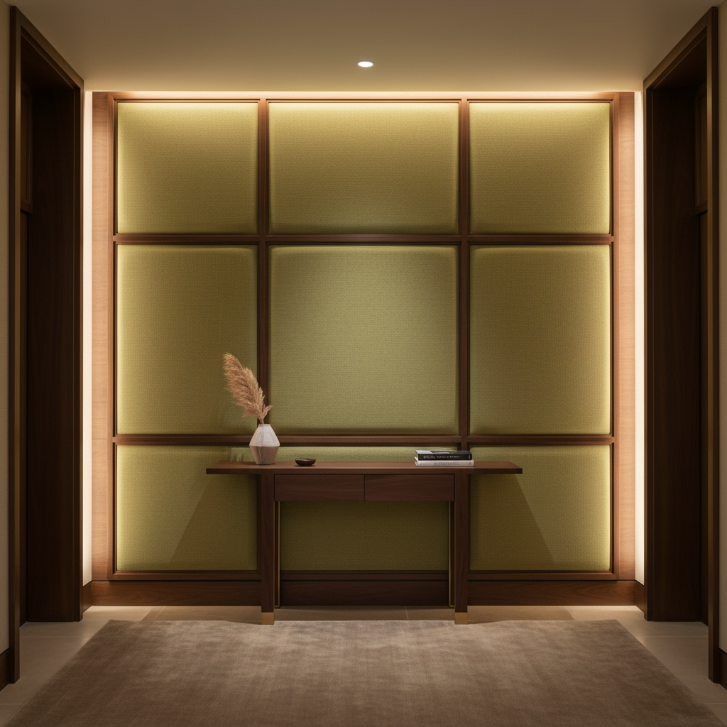 Parrot Cay - Spring Upholstered Wall Panel | Architectural Fabrics