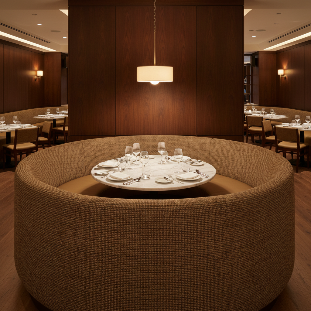 St. Eustatius - Reed Upholstered Banquette | Architectural Fabrics